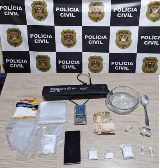 Polícia prende suspeito de tráfico durante operação em Nhandeara