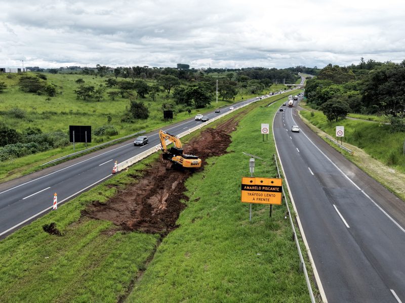 Rodovia Washington Luís recebe obras de ampliação entre Mirassol e Rio Preto