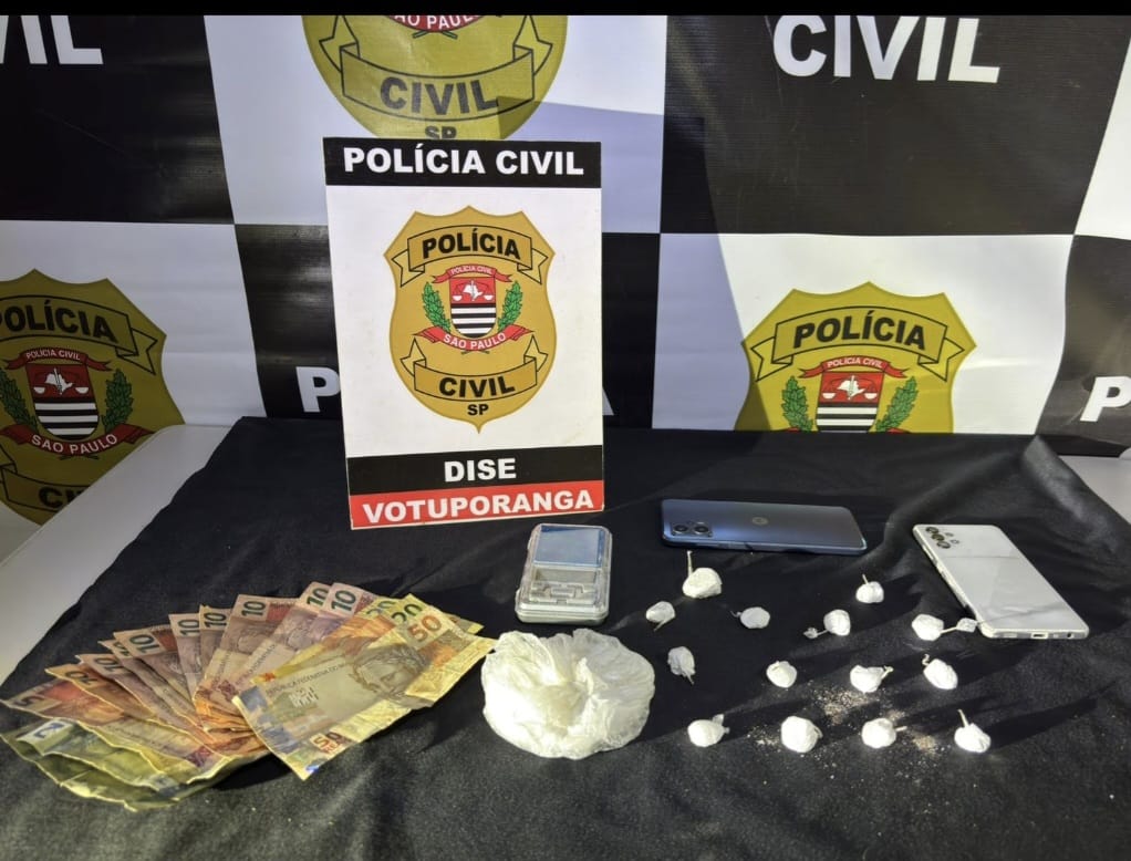Polícia Civil prende dois suspeitos por tráfico em operação em Votuporanga