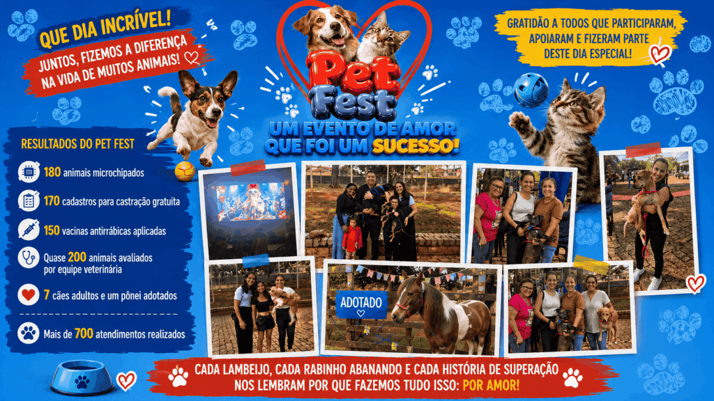 Pet Fest reúne quase 2 mil pessoas e amplia ações de cuidado animal em Rio Preto