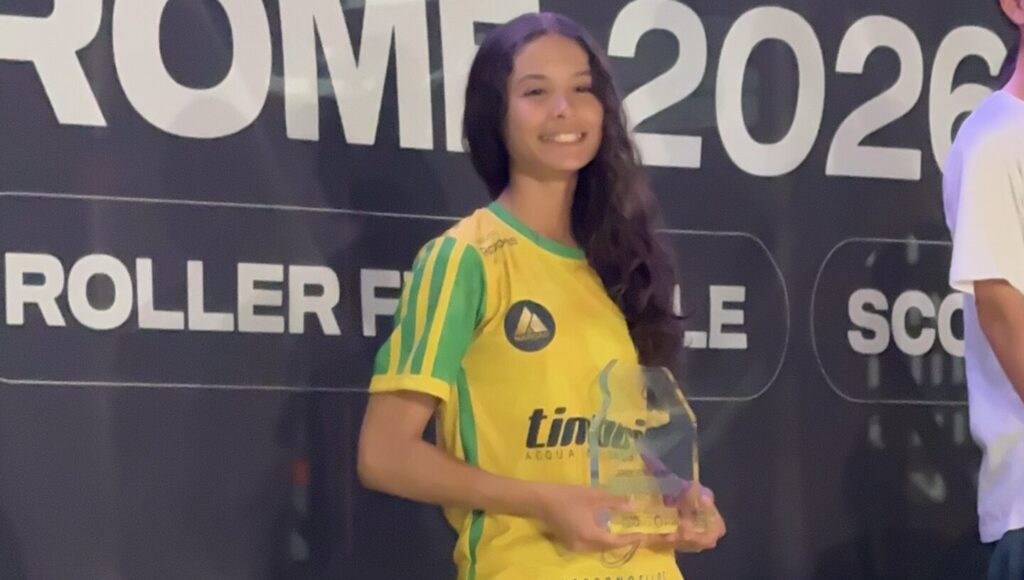 Patinadora de Rio Preto conquista vice-campeonato em Copa do Mundo na Itália